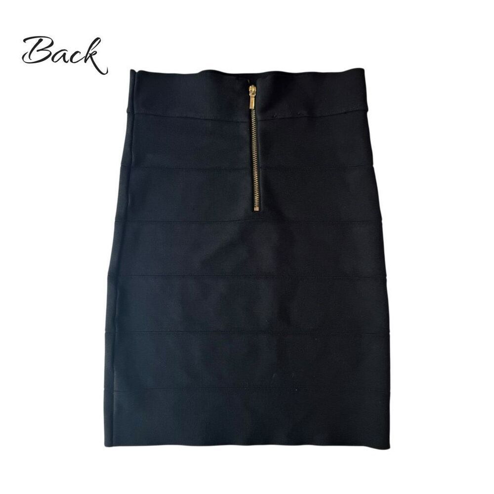 Bebe Women's Black Bandage Skirt Size Medium - Picture 3 of 6